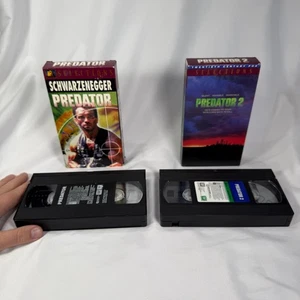 VHS Lot: Predator 1 & 2: Arnold Schwarzenegger, Danny Glover (1987, 1990) - Picture 1 of 8