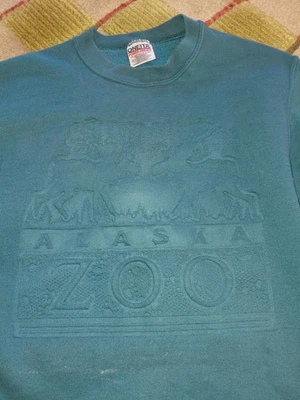 Zoológico de Alaska de colección años 90 cuello redondo mediano Foto 1 de 3