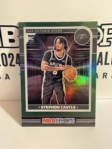 Stephon Castle ROTY 2024-25 Panini NBA Hoops Green Prizm RC #234 - Picture 1 of 3