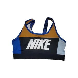 Nike Dri Fit Victory XS Bra Distort Support Sport BH Blau Gelb Gold  - Bild 1 von 3