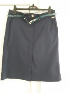 LADIES NAVY SKIRT SIZE 12 FROM PER UNA AT M&S - Picture 1 of 8