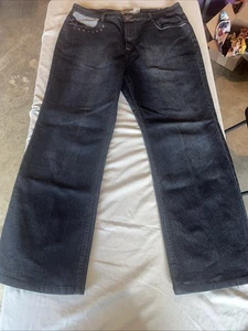Crest Jeans Women's Size Waist 21/22 Black Bootleg Jeans - Picture 1 of 24