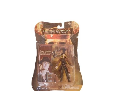 Boneco de ação Piratas do Caribe Pirata Disfarçada Elizabeth Swann 4" 2006 - Imagem 1 de 4