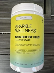 Sparkle Wellness Skin Boost Plus Collagen Powder Flavorless 10.2 Oz Sealed - Picture 1 of 3