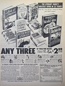 Anuncio impreso vintage 1952 del Gremio Literario de América Publishers Garden City NJ - Imagen 1 de 4