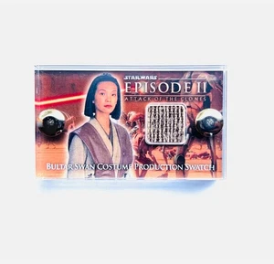 Movie Prop mini display Star Wars E2 production costume fabric with COA - Imagen 1 de 2