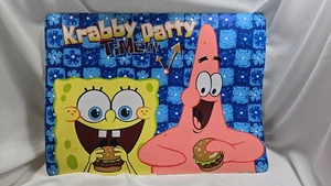 Spongebob Krabby Patty Time Placemat Very Rare Nickelodeon New - Picture 1 of 1