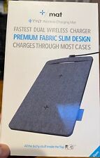 LOT OF 25 - Tylt Fast Charge Dual Wireless Charger Charging Mat - Gray