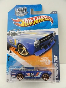 2012 Hot Wheels Faster Than Ever #3 Triumph TR6 (Blue) - Picture 1 of 6