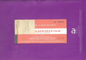 Pan American Airways employee pass 1965 conjunction ticket - Picture 1 of 3