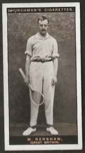 CHURCHMAN-LAWN TENNIS 1928 (STD SIZE)-#40- WILLIAM RENSHAW 
