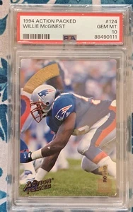 Willie McGinest RC 1994 Action Packed PSA 10 POP 12 Patriots Rookie USC - Picture 1 of 2