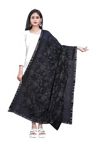 Women's Embroidered Chiffon Dupatta - Picture 1 of 5
