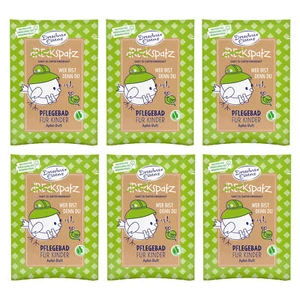 6er Pack Dresdner Essenz Dreckspatz Pflegebad Wer bist du denn Apfel-Duft 6x50 g - Bild 1 von 2