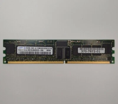 Samsung M312L6523CZ3-CB3 0630 PC2700R-25331-A3 512MB DDR PC2700 LC2.5 ECC - Image 1 of 4