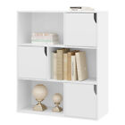 EUGAD Bücherregal Holz mit 6 Fächern Würfelregal Raumteiler Bücherregal Weiß