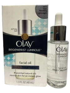 olay regenerist luminous facial oil daily treatment 1.3oz distressed box - Picture 1 of 2