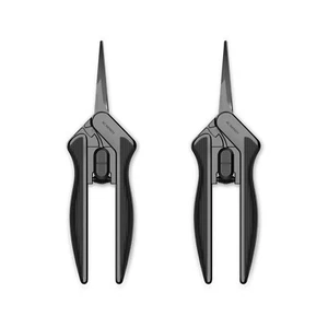 Straight Pruning Shear 6.6", Stainless Steel Blades for Gardening, 2-Pack - Picture 1 of 6