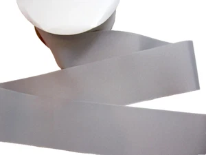 Gray Grosgrain Ribbon 3 inches wide x 10 yards Schiff Millennium Silver B46 - Picture 1 of 4