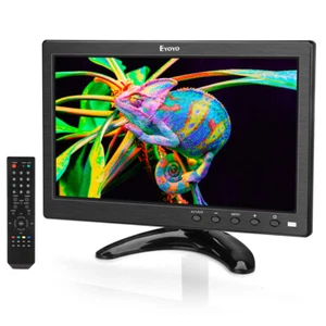 Eyoyo 10 inch Small TV Monitor 1024x600 LCD Screen With HDMI/VGA/AV/USB Input - Picture 1 of 11