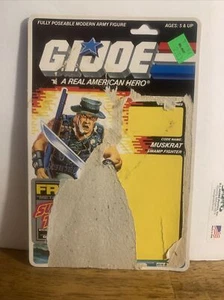 Vintage 1988 G.I. Joe MUSKRAT v1 Full UNCUT File Card Back GI 88 G.I.Joe ARAH - Picture 1 of 3