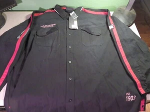 Harley Davidson Shirt Woven Black Button Up Unique Appearance Men's Size 5XL - Bild 1 von 6