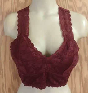 Boutique Zenana Outfitters PADDED LACE BRALETTE BRA HOURGLASS BACK SZ XL NEW - Picture 1 of 11