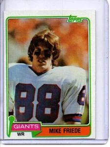 1981 TOPPS #74 MIKE FRIEDE NEW YORK GIANTS - Picture 1 of 2