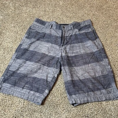 Men's PD&C Striped Shorts Blue Lightweight Cotton Size 38 - Image 1 of 4