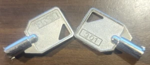 Barrel Key/Tested to work/HP Workstation/Z600/Z800/Z840/#301 Key/Pair/PC Case:-) - Picture 1 of 5