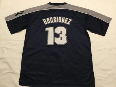 NWT * Alex Rodriguez #13 New York Yankees Navy Embroidered Jersey * Stitches * L - Image 1 of 4