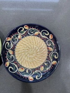 Ceramica De Espana Hand Made Spain Garlic Grater,Zester, Rasper Plate 5” 2 - Picture 1 of 5