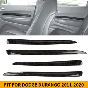 Tapicería de panel de puerta interior de fibra de carbono para Dodge Durango 2011+ accesorios - Imagen 1 de 10