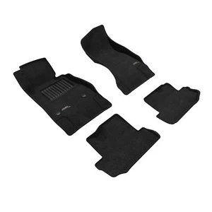 3D MAXpider ELEGANT Carpet Floor Liner Mats BLACK 2 Rows for CAMARO 2016 - 2024 - Picture 1 of 24