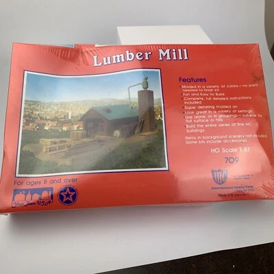 Vintage IHC 709 HO Scale 1:87 Lumber Mill Kit Factory Sealed Made West Germany - Image 1 of 3