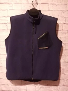 Tommy Hilfiger Herren Weste Navy ärmellos Full Zip Gr. XL Reißverschlusstasche - Bild 1 von 11