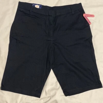 IZOD ~ Pantalones Cortos Bermudas Elásticos Cintura Ajustable para Niñas Junior Talla 16.5 ~ Ropa Escolar Foto 1 de 4