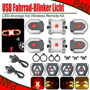 Fahrrad-Blinker Licht vorne und hinten LED-Anzeige mit Wireless Remote Kit DHL! - Bild 1 von 16
