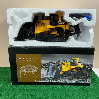 Bulldozer HUINA 1554 Escala 1/16 Control Remoto 2.4Ghz 11CH RC Vehículo de Construcción Foto 1 de 4