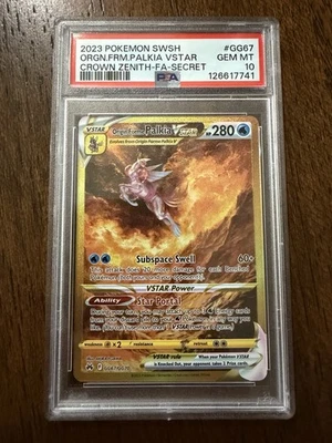 Origin Forme Palkia VSTAR GG67/GG70 Crown Zenith: Galarian Gallery Holo PSA 10 - Image 1 of 2