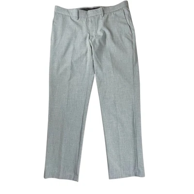 J.M. Haggar Dress Pants Mens 36x29 Slim Fit Light Gray Business Casual Trousers - Image 1 of 4