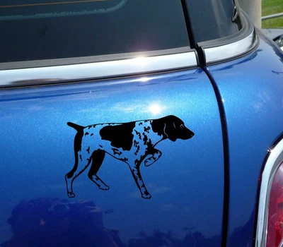 DETAILED GERMAN SHORTHAIRED POINTER GSP GRAPHIC DECAL STICKER ART CAR WALL DOG - Image 1 of 3