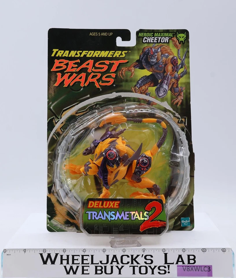 Cheetor Completo con Tarjeta y Burbuja Transformers Beast Wars Transmetals 2 1998 Foto 1 de 4