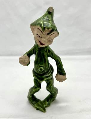 Pixie Elf de pie vintage de Gilner (?) Cerámica de California pose rara como está Foto 1 de 4