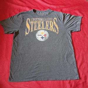 Camiseta De Colección Pittsburgh Steelers Para Hombre Talla Grande Gris Retro Deportes Desgastada - Imagen 1 de 6