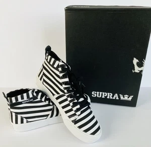 Supra Men's Supra Black/white canvas men's mid to high top shoes Rare! - Bild 1 von 21