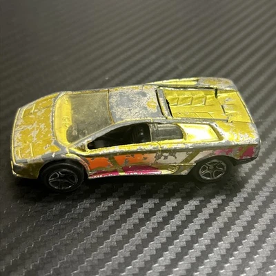 1991 Matchbox Premiere Lamborghini Diablo Серия Мирового Класса Золотистый с резиновыми шинами - Изображение 1 из 4