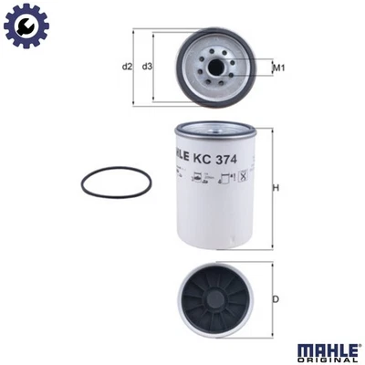 FUEL FILTER KC 374D FOR RENAULT TRUCKS SETRA IVECO MERCEDES-BENZ 5.1L D 7.7L D - Image 1 of 4
