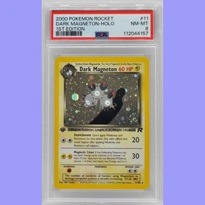 Pokemon 1st Edition Dark Magneton Holo 11/82 Team Rocket PSA 9 Mint - Bild 1 von 4