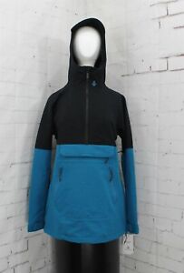 Volcom Mirror Pullover Snowboard Jacket, Womens Medium USST Glacier Blue